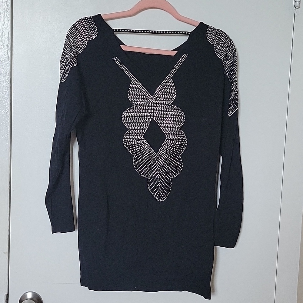 STUD Embedded Blouse L